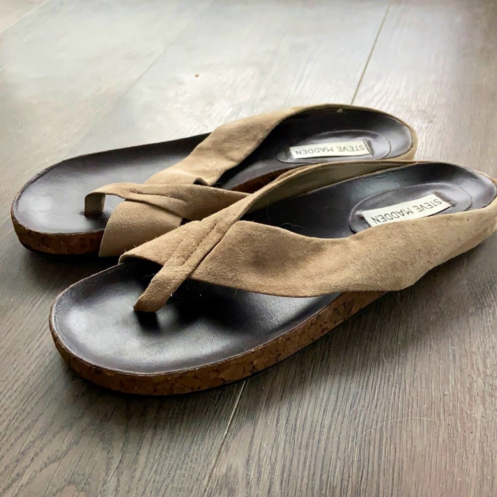 Steve Madden Suede Sandals Size 8